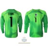 Maglia da Calcio Portiere a Maniche Lunghe Francia Hugo Lloris 1 Trasferta Mondiali 2022 per Uomo